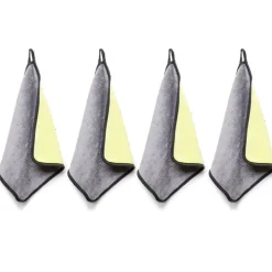 Nettoyage Et Entretien|Gifi Lot de 4 chiffons nettoyant pour voiture 30x30cm