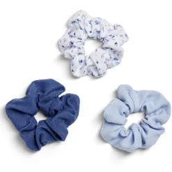 Outlet Gifi Lot de 3 chouchous scrunchies bleus