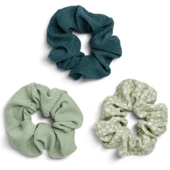 Online Gifi Lot de 3 chouchous scrunchies verts