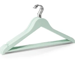 Rangement|Gifi Lot de 5 cintres en bois et métal 44,5x23cm - 4 coloris