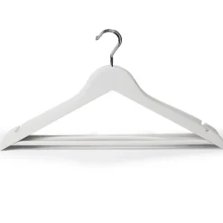 Rangement|Gifi Lot de 5 cintres en bois et métal 44,5x23cm - 4 coloris