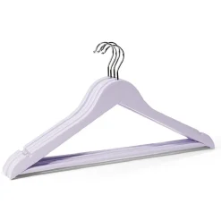 Rangement|Gifi Lot de 5 cintres en bois et métal 44,5x23cm - 4 coloris