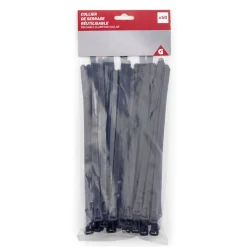 Hot Gifi Lot de 50 colliers de serrage en polyamide noir