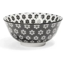 Lot de 4 coupelles 300ml porcelaine Ø15cm noir et blanc^Gifi Outlet