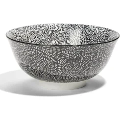 Lot de 4 coupelles 300ml porcelaine Ø15cm noir et blanc^Gifi Outlet