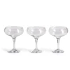 Lot de 3 coupes de champagne en verre 27cl^Gifi New