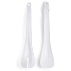 Lot de 2 couverts à salade plastique blanc L.31cm^Gifi Sale