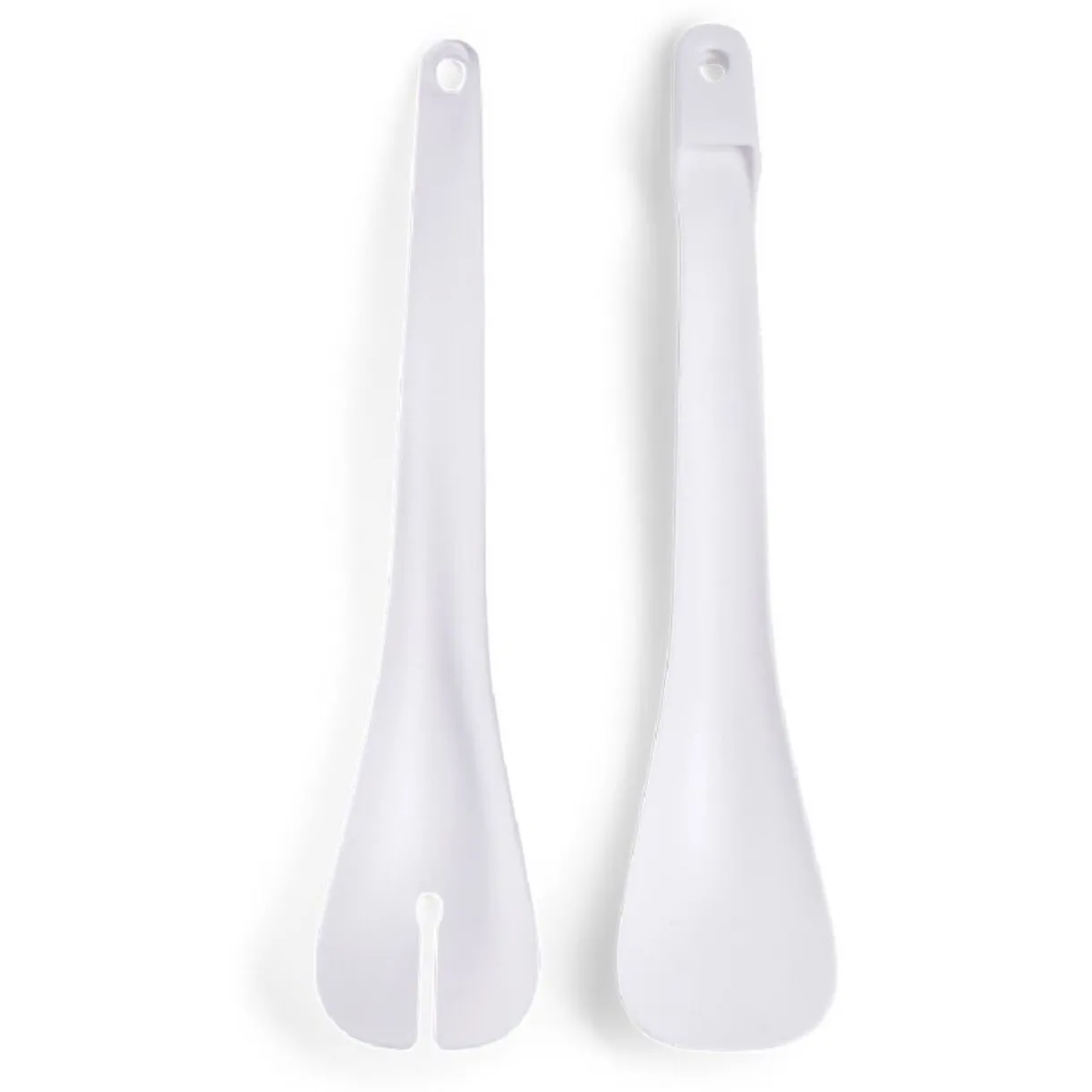 Lot de 2 couverts à salade plastique blanc L.31cm^Gifi Sale