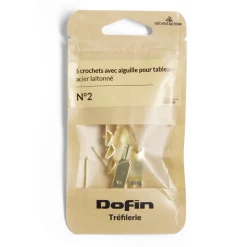 Hot Gifi Lot de 6 crochets N°2 pour tableau avec aiguille