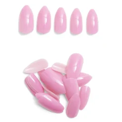 Clearance Gifi Lot de 24 faux ongles caméléon avec stickers de colle plastique rouge