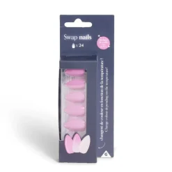 Clearance Gifi Lot de 24 faux ongles caméléon avec stickers de colle plastique rouge