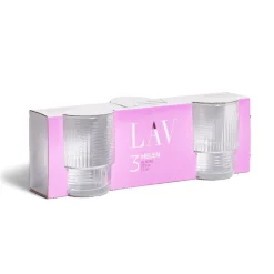 Lot de 3 gobelets en verre empilables 32,5cl^Gifi New