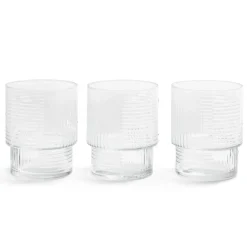 Lot de 3 gobelets en verre empilables 32,5cl^Gifi New