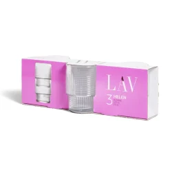 Lot de 3 gobelets en verre empilables 32,5cl^Gifi New