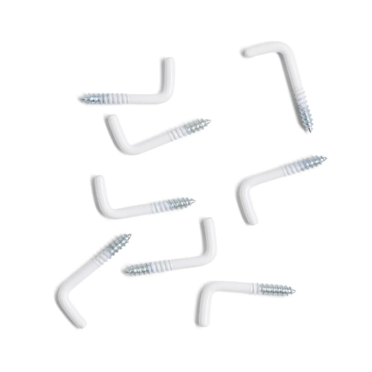 Best Gifi Lot de 8 gonds à vis blanc 2,5x25mm