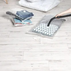 Rangement|Gifi Lot de 2 housses vide air transparentes - Taille M