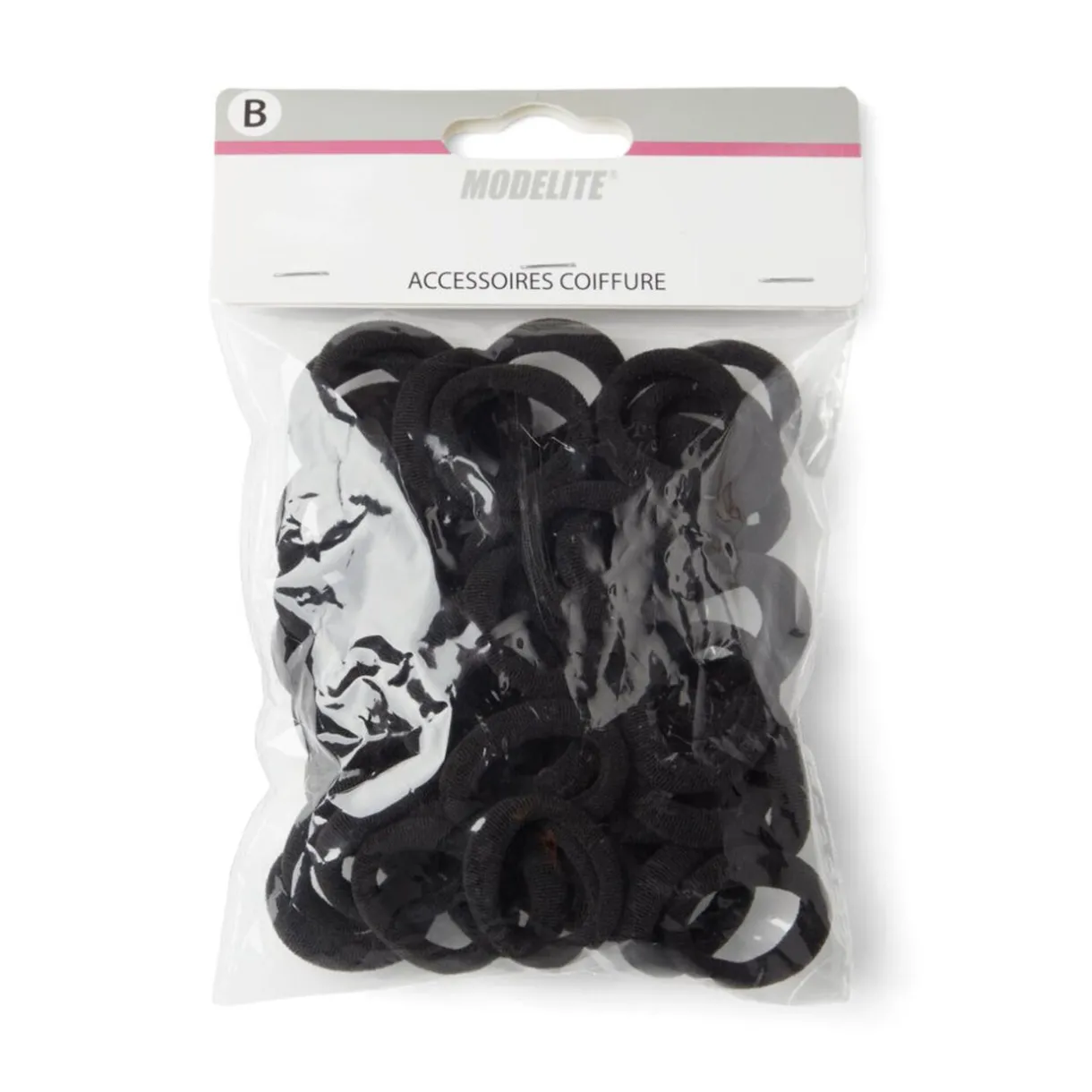 Outlet Gifi Lot de 50 élastiques à cheveux mousse polyester noir