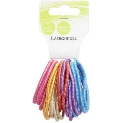 Hot Gifi Lot de 24 élastiques de 6 couleurs
