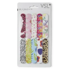Online Gifi Lot de 10 limes à ongles à motifs L11x4cm