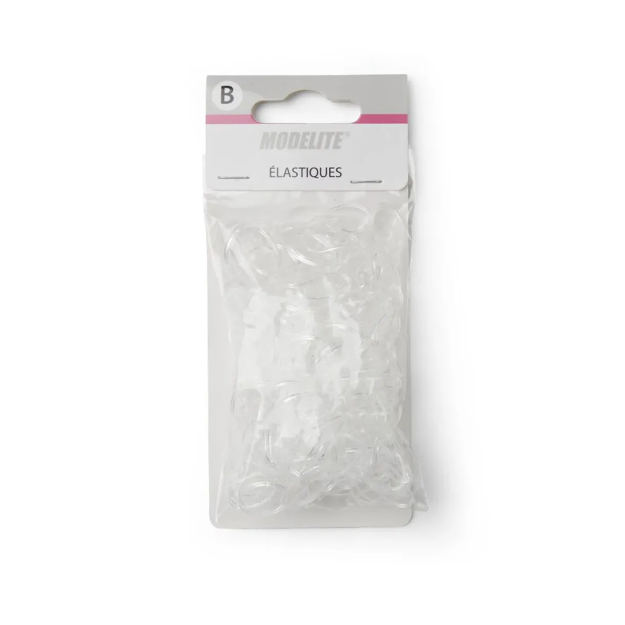 Gifi Lot de 500 mini élastiques à cheveux caoutchouc transparent