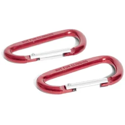 Sale Gifi Lot de 2 mousquetons alpins aluminium rouge 80 mm