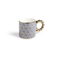 Lot de 2 mugs 30cl design chic bleu foncé et doré^Gifi Sale
