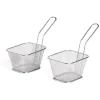 Lot de 2 paniers à frites inox argenté 19,5x17,5x8,5cm^Gifi Discount