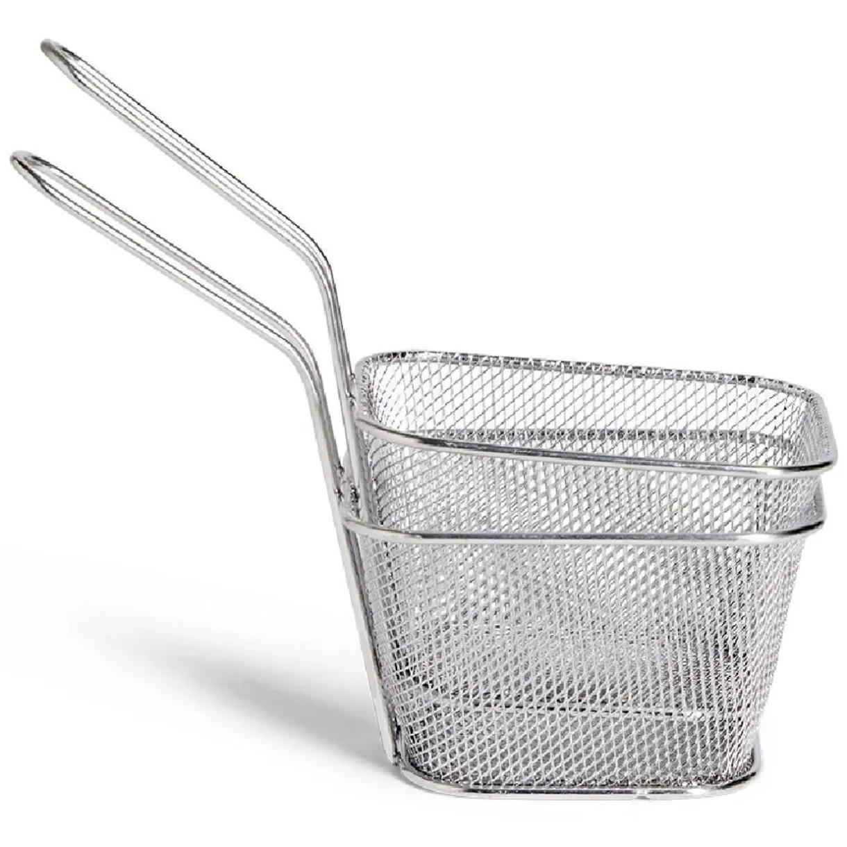 Lot de 2 paniers à frites inox argenté 19,5x17,5x8,5cm^Gifi Discount
