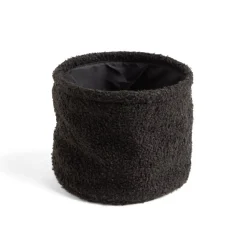 Rangement|Gifi Lot de 3 panières en laine bouclée noir