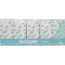 Discount Gifi Lot de 10 paquets de mouchoirs en papier à 3 plis blanc