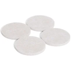 Discount Gifi Lot de 4 patins en feutre adhésif ultra puissant beige - Ø50 mm