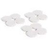 Gifi Lot de 12 patins en feutre adhésif ultra puissant beige - Ø25 mm