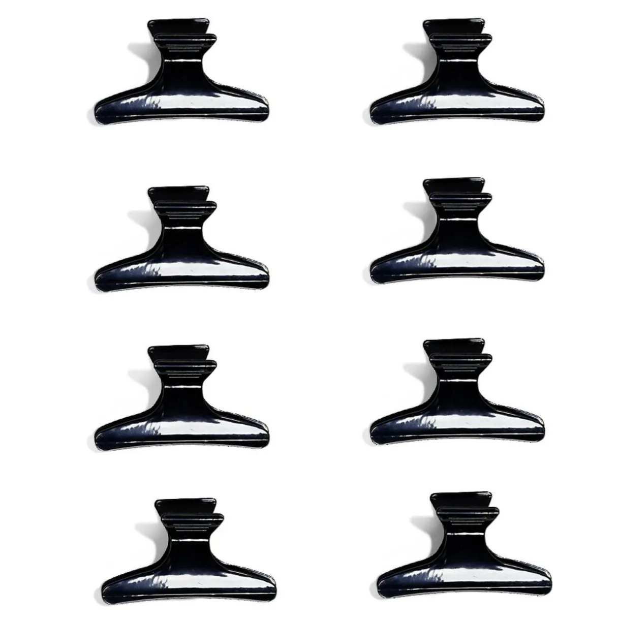 Discount Gifi Lot de 8 pinces à cheveux noir ou rose - 2 coloris