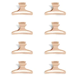 Discount Gifi Lot de 8 pinces à cheveux noir ou rose - 2 coloris