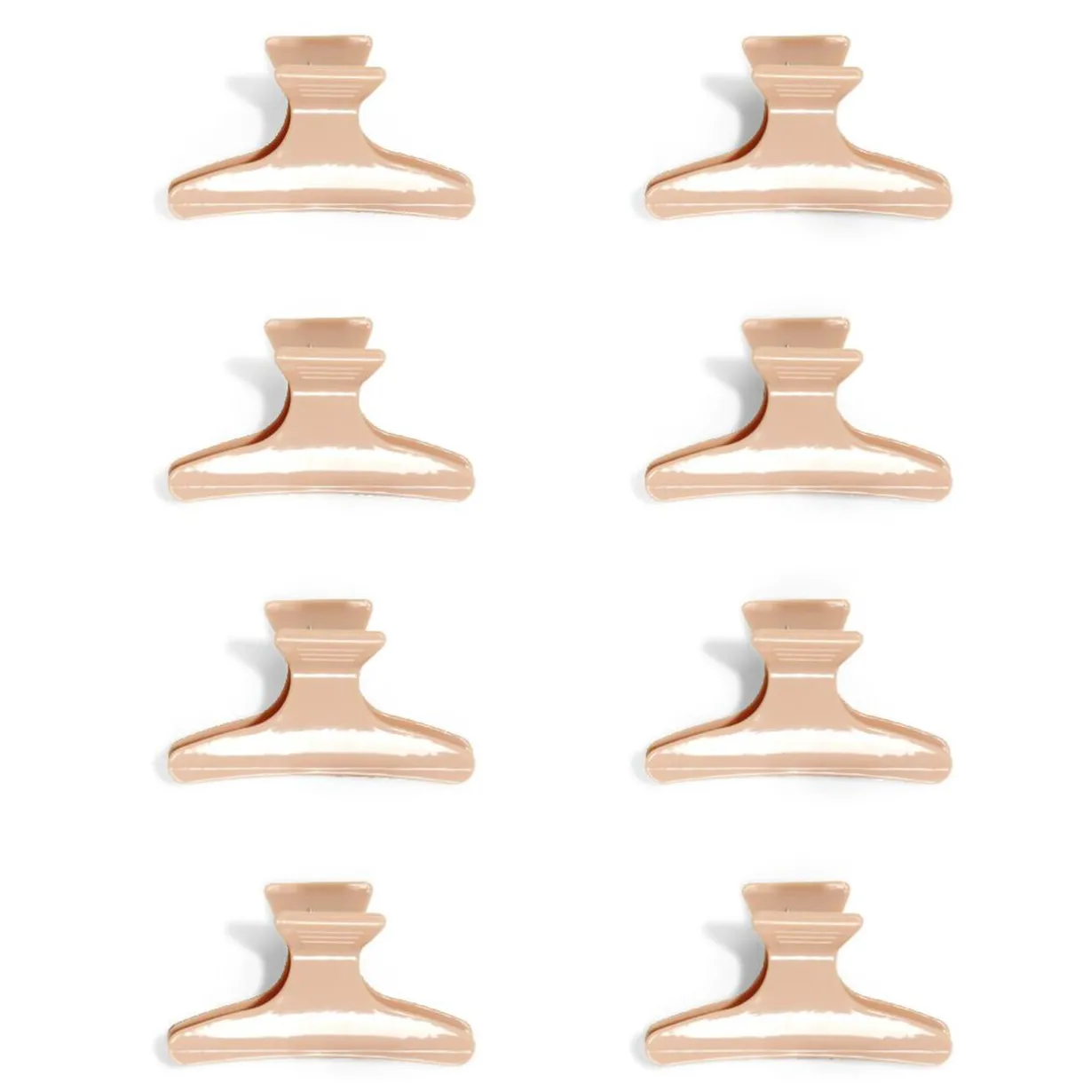 Discount Gifi Lot de 8 pinces à cheveux noir ou rose - 2 coloris