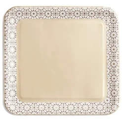 Lot de 6 plats de présentation en carton 33x31cm décor oriental^Gifi Clearance