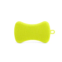 Nettoyage Et Entretien|Gifi Lot de 2 éponges silicone jaune et bleu 13x11,5cm