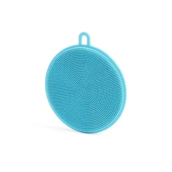 Nettoyage Et Entretien|Gifi Lot de 2 éponges silicone jaune et bleu 13x11,5cm