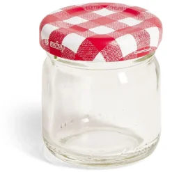 Lot de 6 pots à confiture acier et verre Ø4,5xH4,6cm^Gifi Online