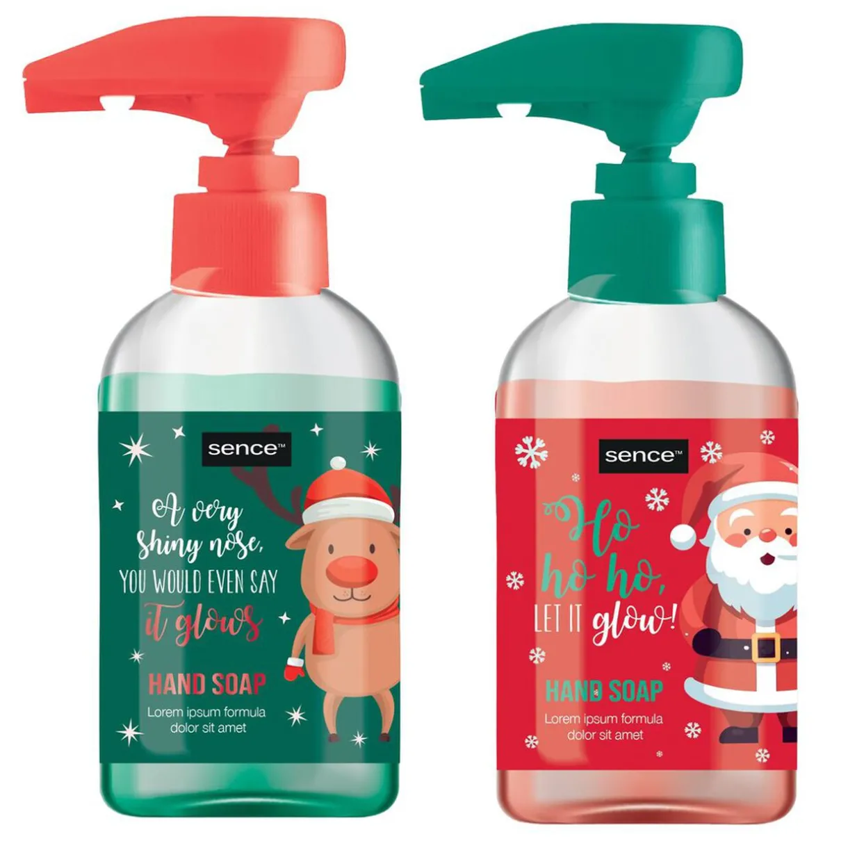 Sale Gifi Lot de 2 savons mains design Noël 250ml