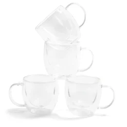 Lot de 2 tasses double paroi 80ml^Gifi Outlet