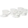 Lot de 4 tasses en verre transparent 10cl^Gifi Hot
