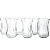 Lot de 6 verres à thé en verre 11,5cl H8,3cm^Gifi Hot