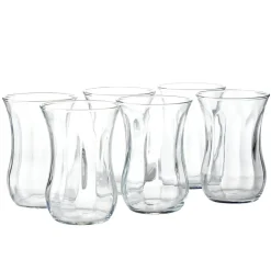 Lot de 6 verres à thé en verre 11,5cl H8,3cm^Gifi Hot