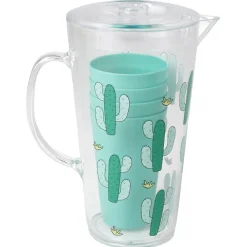 Lot d'un pichet et 4 gobelets^Gifi Hot