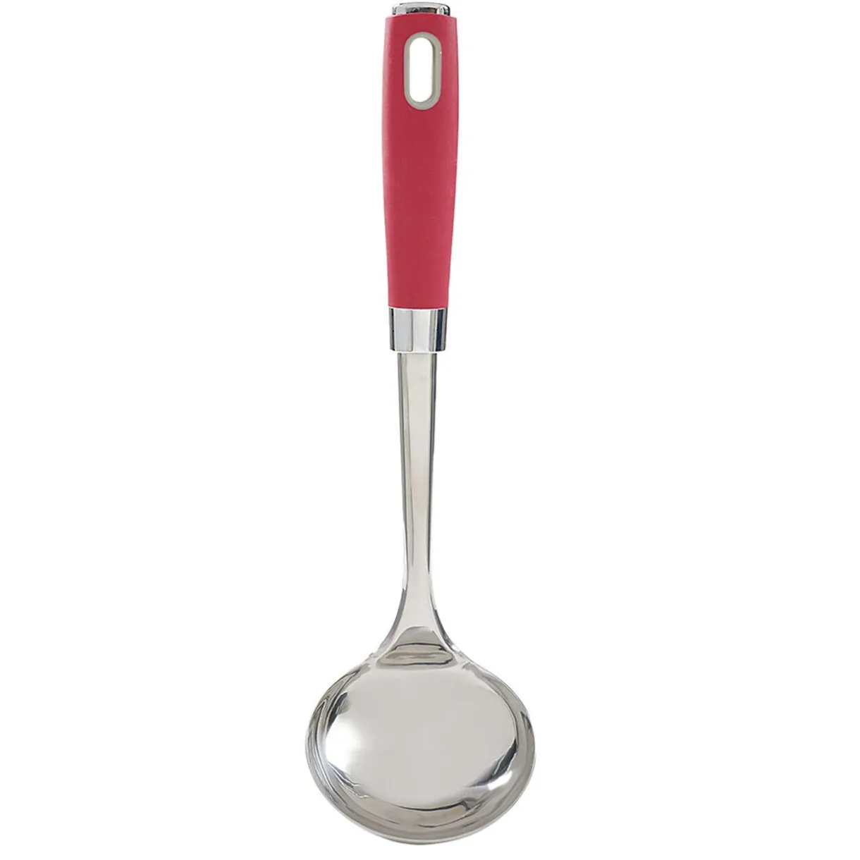Louche en inox manche en polypropylène rouge^Gifi Clearance