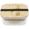 Luchbox avec couverts bambou et verre 1,1 L^Gifi Outlet