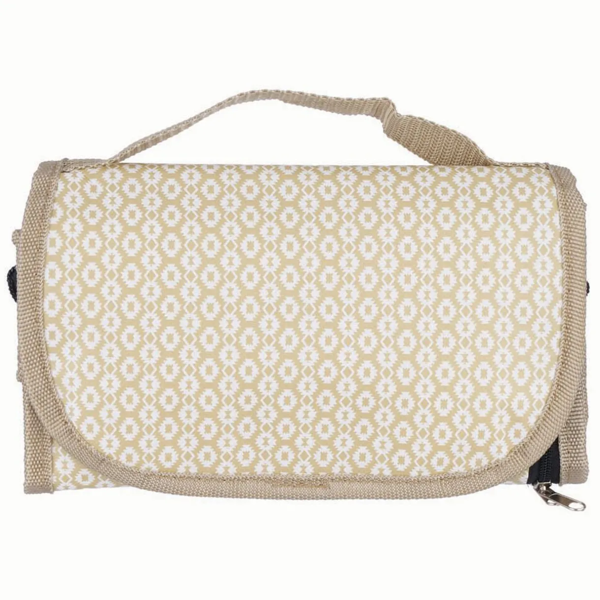 Lunch bag réfrigérant blanc écru motif macramé 2,3 L^Gifi Discount