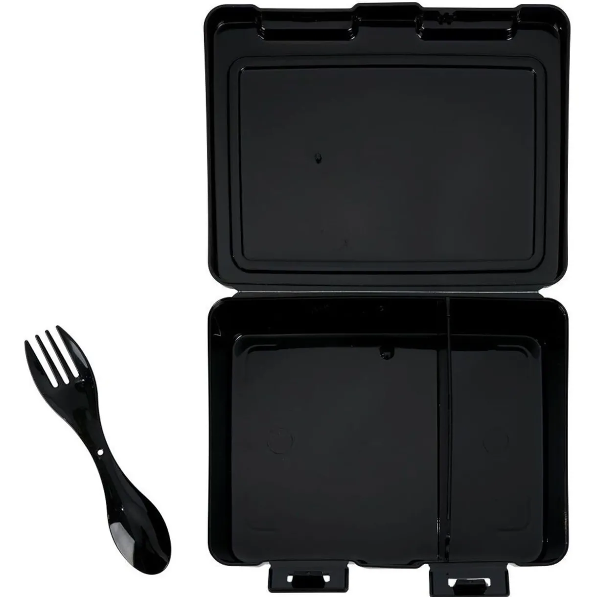 Lunch box à 2 compartiments - Boîte alimentaire en plastique noir 1L^Gifi