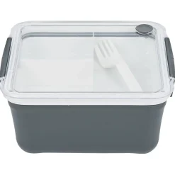 Lunch box 2 niveaux plastique gris 95cl^Gifi Sale